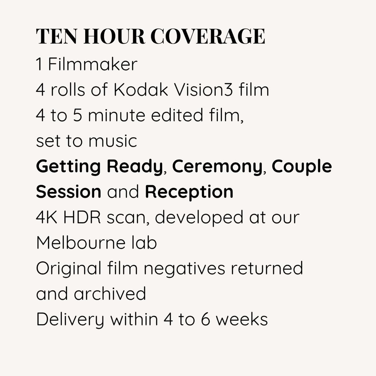 What is included in The Long Exposure, Super 8: the back of the collection card