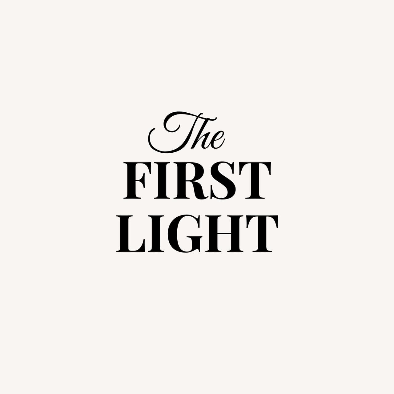 The First Light collection cover